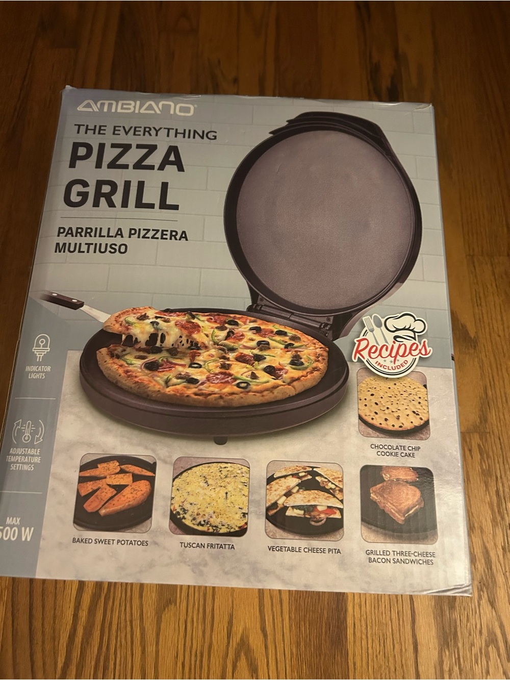 Ambiano Black Pizza Grill In Original Packaging Great for Dorm/Apartment Living